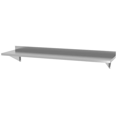 Wandplank, met 2 beugels, HENDI, 1200x300x(H)250mm