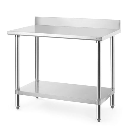 Werktafel met spatrand, HENDI, Budget Line, 1000x600x(H)950mm
