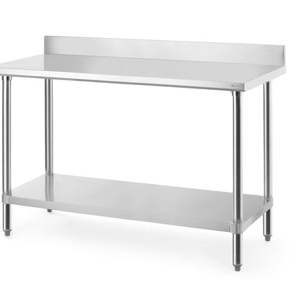 Werktafel met spatrand, HENDI, Budget Line, 1400x600x(H)950mm
