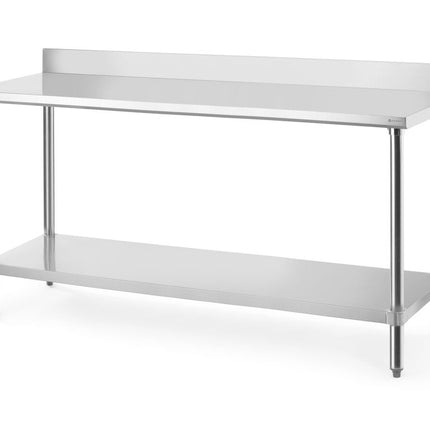 Werktafel met spatrand, HENDI, Budget Line, 1800x600x(H)950mm