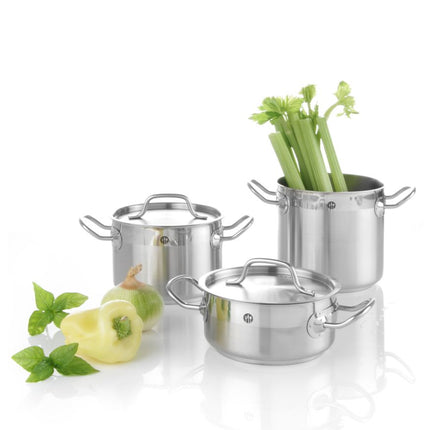 Kookpan laag - met deksel, HENDI, Profi Line, 1,5L, âŒ€160x(H)75mm