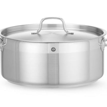 Kookpan laag - met deksel, HENDI, Profi Line, 7,5L, âŒ€280x(H)120mm