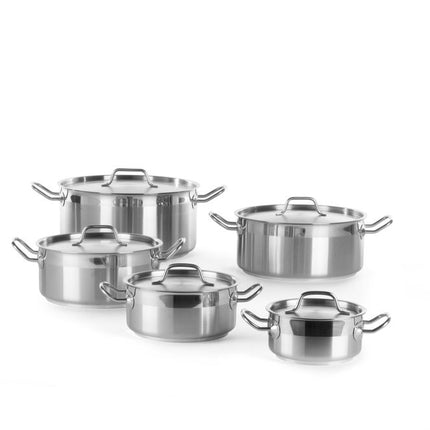 Kookpan laag - met deksel, HENDI, Profi Line, 12L, âŒ€320x(H)150mm