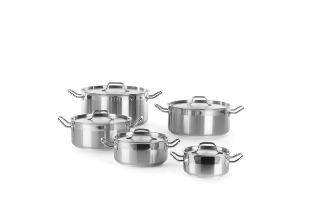 Kookpan laag - met deksel, HENDI, Profi Line, 12L, âŒ€320x(H)150mm