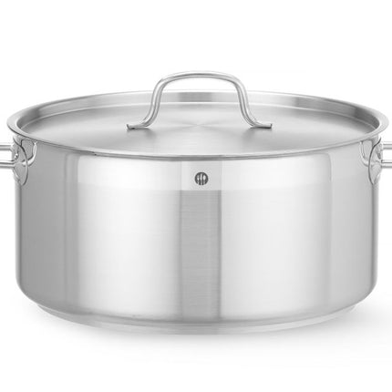 Kookpan laag - met deksel, HENDI, Profi Line, 12L, âŒ€320x(H)150mm