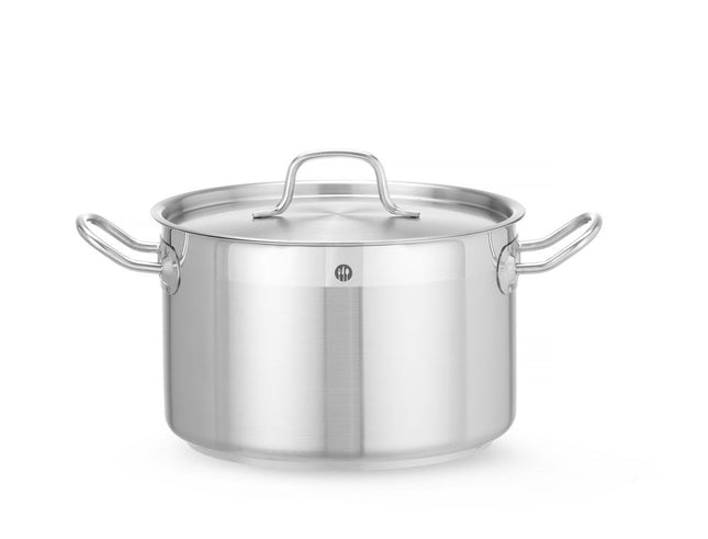 Kookpan middel - met deksel, HENDI, Profi Line, 6,7L, âŒ€240x(H)150mm
