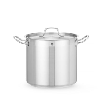 Kookpan hoog - met deksel, HENDI, Profi Line, 9,8L, âŒ€240x(H)220mm