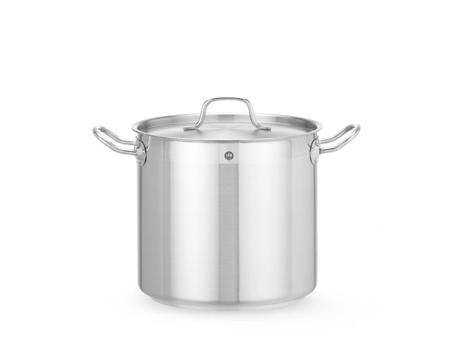 Kookpan hoog - met deksel, HENDI, Profi Line, 9,8L, âŒ€240x(H)220mm