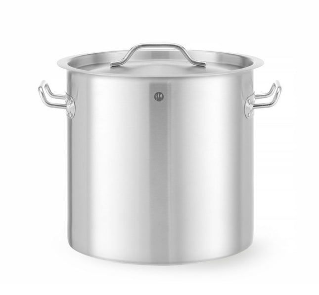 Kookpan hoog - met deksel, HENDI, Budget Line, 36L, âŒ€360x(H)360mm