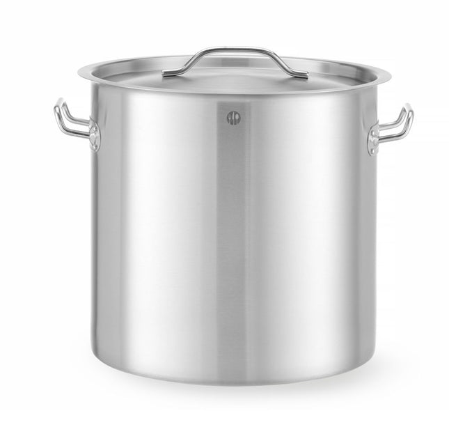 Kookpan hoog - met deksel, HENDI, Budget Line, 25L, âŒ€345x(H)350mm