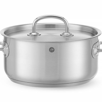 Kookpan laag - met deksel, HENDI, Kitchen Line, 2,9L, âŒ€200x(H)95mm
