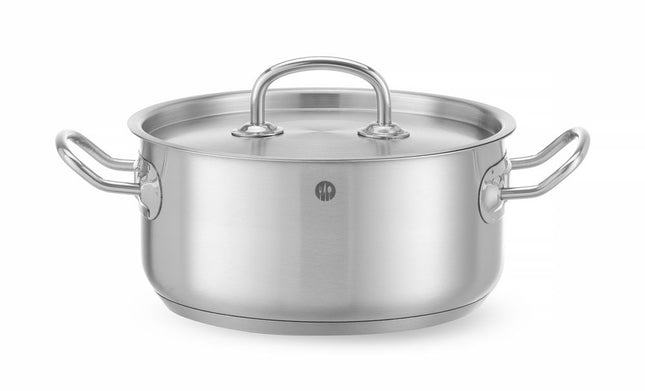 Kookpan laag - met deksel, HENDI, Kitchen Line, 2,9L, âŒ€200x(H)95mm