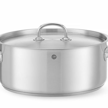 Kookpan laag - met deksel, HENDI, Kitchen Line, 7,3L, âŒ€280x(H)120mm