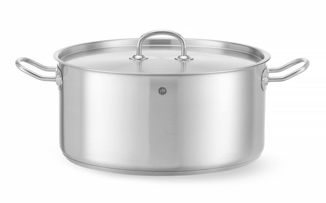 Kookpan laag - met deksel, HENDI, Kitchen Line, 11,9L, âŒ€320x(H)150mm