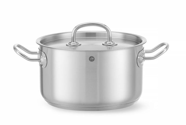 Kookpan middel - met deksel, HENDI, Kitchen Line, 3,5L, âŒ€200x(H)115mm