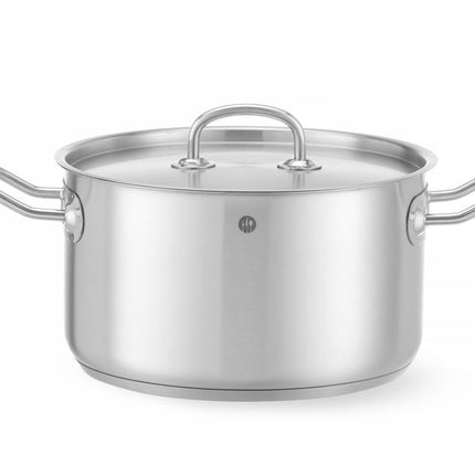 Kookpan middel - met deksel, HENDI, Kitchen Line, 6L, âŒ€240x(H)135mm