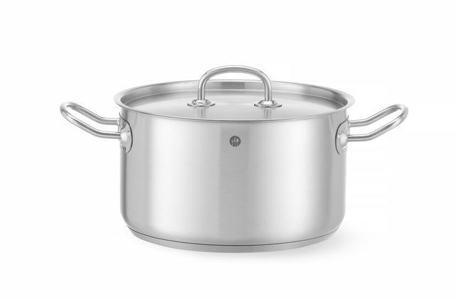 Kookpan middel - met deksel, HENDI, Kitchen Line, 6L, âŒ€240x(H)135mm