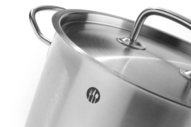 Kookpan hoog - met deksel, HENDI, Kitchen Line, 2,8L, âŒ€160x(H)140mm