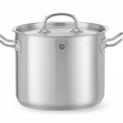 Kookpan hoog - met deksel, HENDI, Kitchen Line, 5L, âŒ€200x(H)160mm