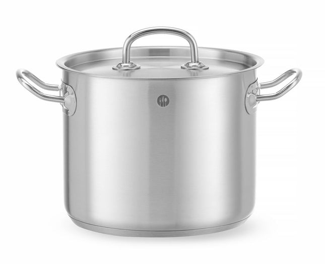 Kookpan hoog - met deksel, HENDI, Kitchen Line, 5L, âŒ€200x(H)160mm