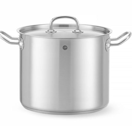 Kookpan hoog - met deksel, HENDI, Kitchen Line, 9L, âŒ€240x(H)200mm