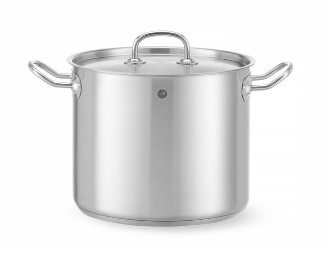 Kookpan hoog - met deksel, HENDI, Kitchen Line, 9L, âŒ€240x(H)200mm
