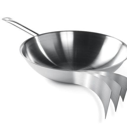 Wok 3-ply - zonder deksel, HENDI, 360x(H)100mm
