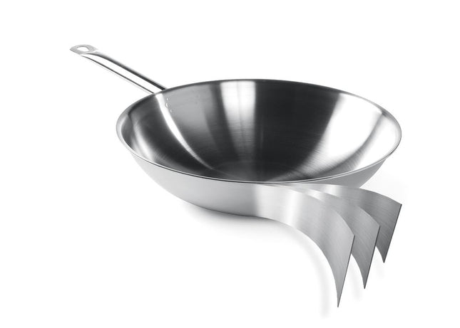 Wok 3-ply - zonder deksel, HENDI, 360x(H)100mm