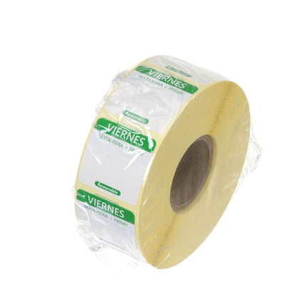 Voedselveiligheidsstickers, multifunctioneel, eenvoudig verwijderbaar , HENDI, Vrijdag, Groen, 1000 st., 25x25x(H)mm