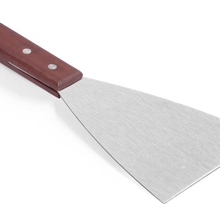 Plaatmes, HENDI, Hout donker, 251x100mm