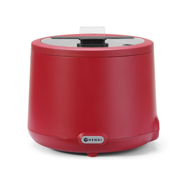 Soepketel UNIQ, HENDI, designed by Robert Bronwasser, 8L, Rood, 220-240V/500W, 365x(H)325mm