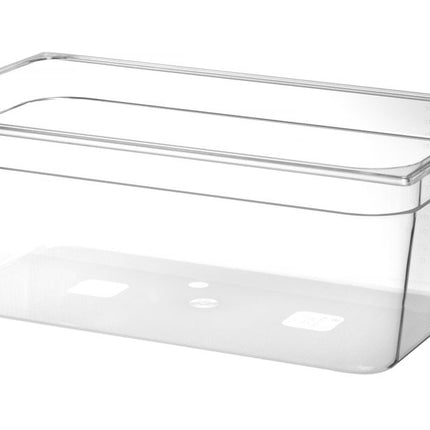 Container GN 1/1 polycarbonaat, HENDI, Profi Line, GN 1/1, 24L, Transparant, 530x325x(H)200mm