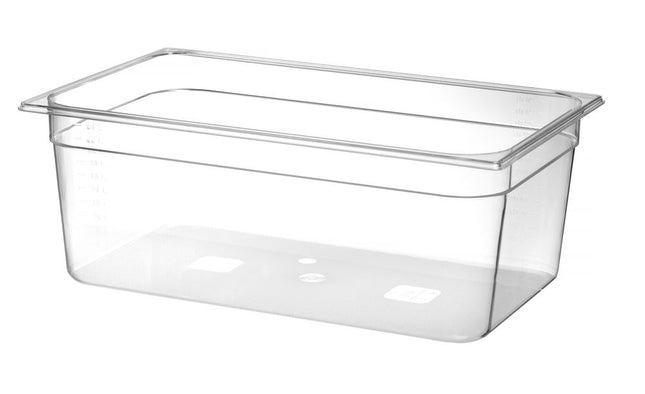 Container GN 1/1 polycarbonaat, HENDI, Profi Line, GN 1/1, 24L, Transparant, 530x325x(H)200mm