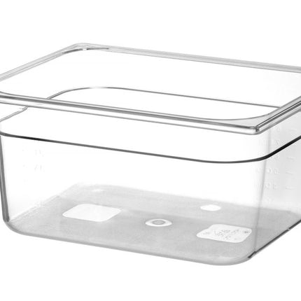 Container GN 1/2 polycarbonaat, HENDI, Profi Line, GN 1/2, 9,5L, Transparant, 325x265x(H)150mm