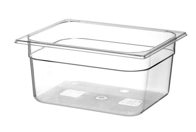 Container GN 1/2 polycarbonaat, HENDI, Profi Line, GN 1/2, 9,5L, Transparant, 325x265x(H)150mm