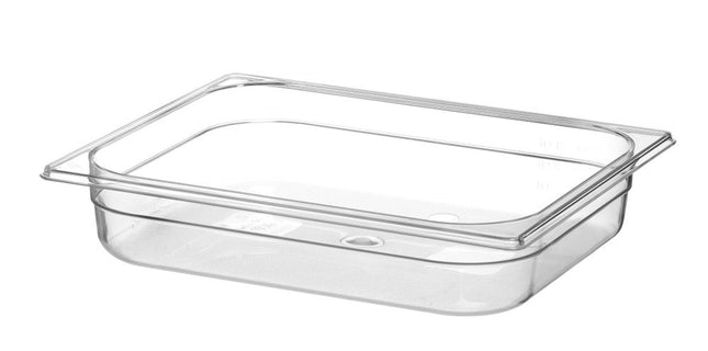 Container GN 1/2 polycarbonaat, HENDI, Profi Line, GN 1/2, 4L, Transparant, 325x265x(H)65mm