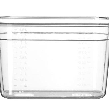 Container GN 1/3 polycarbonaat, HENDI, Profi Line, GN 1/3, 7,8L, Transparant, 325x176x(H)200mm