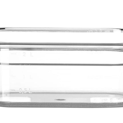 Container GN 1/4 polycarbonaat, HENDI, Profi Line, GN 1/4, 2,8L, Transparant, 265x162x(H)100mm