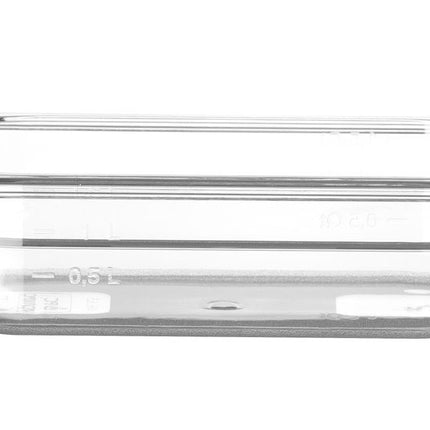 Container GN 1/4 polycarbonaat, HENDI, Profi Line, GN 1/4, 1,8L, Transparant, 265x162x(H)65mm