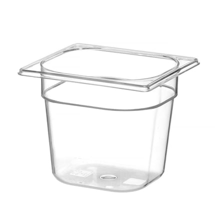 Container GN 1/6 polycarbonaat, HENDI, Profi Line, GN 1/6, 2,4L, Transparant, 176x162x(H)150mm
