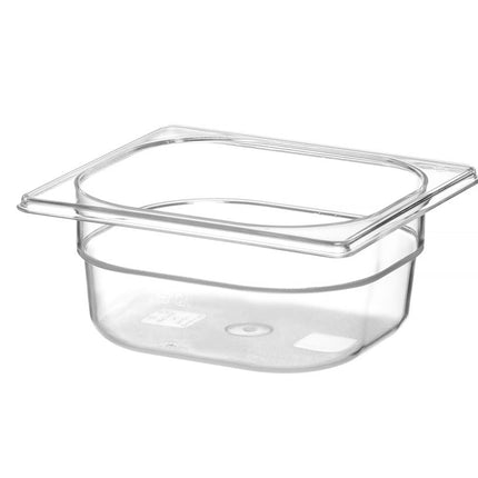 Container GN 1/6 polycarbonaat, HENDI, Profi Line, GN 1/6, 1L, Transparant, 176x162x(H)65mm