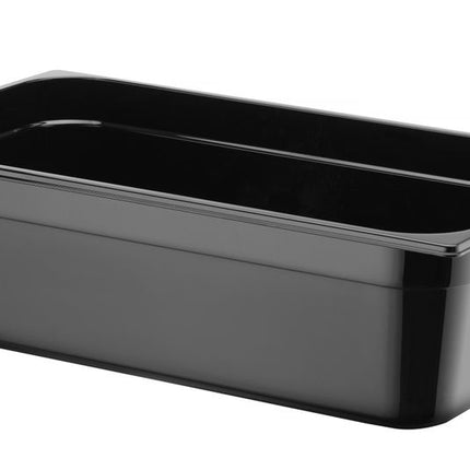 Container GN 1/1 zwart polycarbonaat, HENDI, Profi Line, GN 1/1, 21L, Zwart, 530x325x(H)150mm