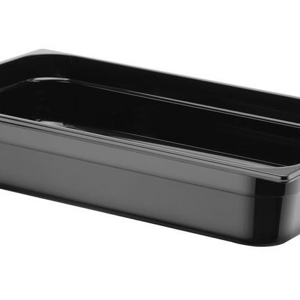 Container GN 1/1 zwart polycarbonaat, HENDI, Profi Line, GN 1/1, 14L, Zwart, 530x325x(H)100mm