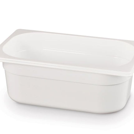 Container GN 1/4 wit polycarbonaat, HENDI, GN 1/4, 2,8L, Wit, 265x162x(H)100mm