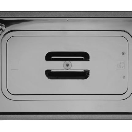 Deksel voor GN containers zwart polycarbonaat, HENDI, GN 1/1, Zwart, 530x325mm