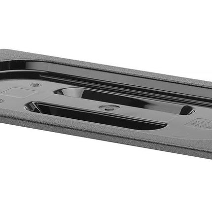 Deksel voor GN containers zwart polycarbonaat, HENDI, GN 1/3, Zwart, 325x176mm