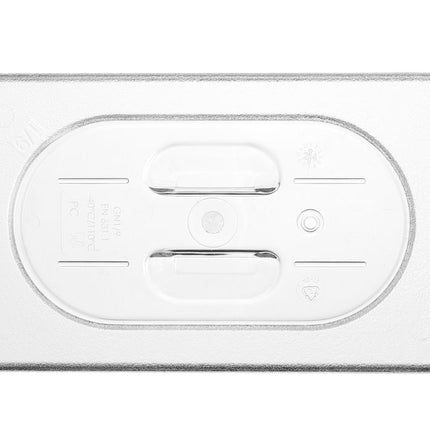 Deksel voor GN containers, HENDI, GN 1/9, Transparant, 176x108mm