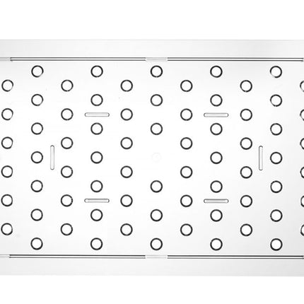Geperforeerde roosters voor GN containers polycarbonaat, HENDI, Profi Line, GN 1/1, Transparant, 467x263mm