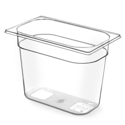 Container GN 1/4 Tritan, HENDI, GN 1/4, 5,5L, Transparant, 265x162x(H)200mm
