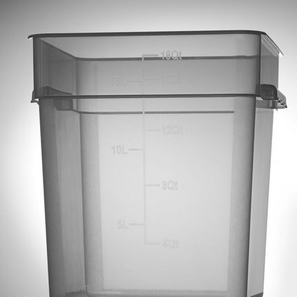 Voedselcontainer met schaalverdeling, HENDI, 17,2L, 290x290x(H)320mm